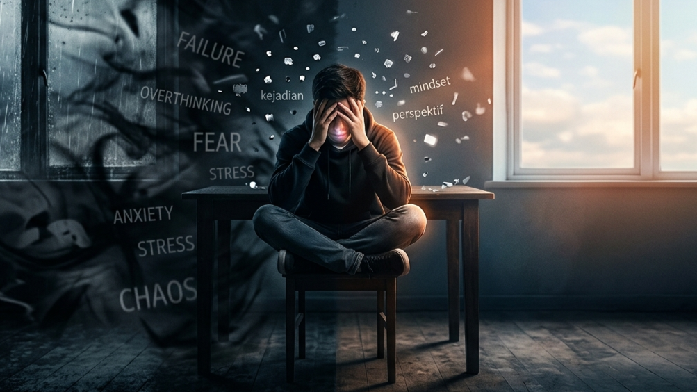 Source: Illustration generated using Google Gemini AI based on the author’s original concept. bukan kejadian yang bikin lo stres... tapi cara lo menilai kejadian itu