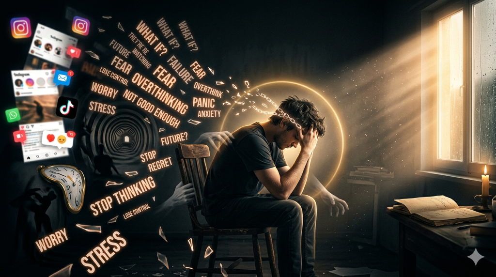 psychological self improvement dan overthinking modern